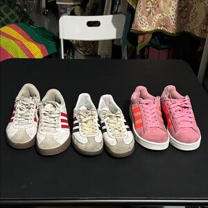 Adidas Kids Sneakers bundle - size 4,4.5,6 campus, gazelle